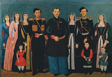 N.E. Mukhran-Batoni z rodziną, 1862 r.